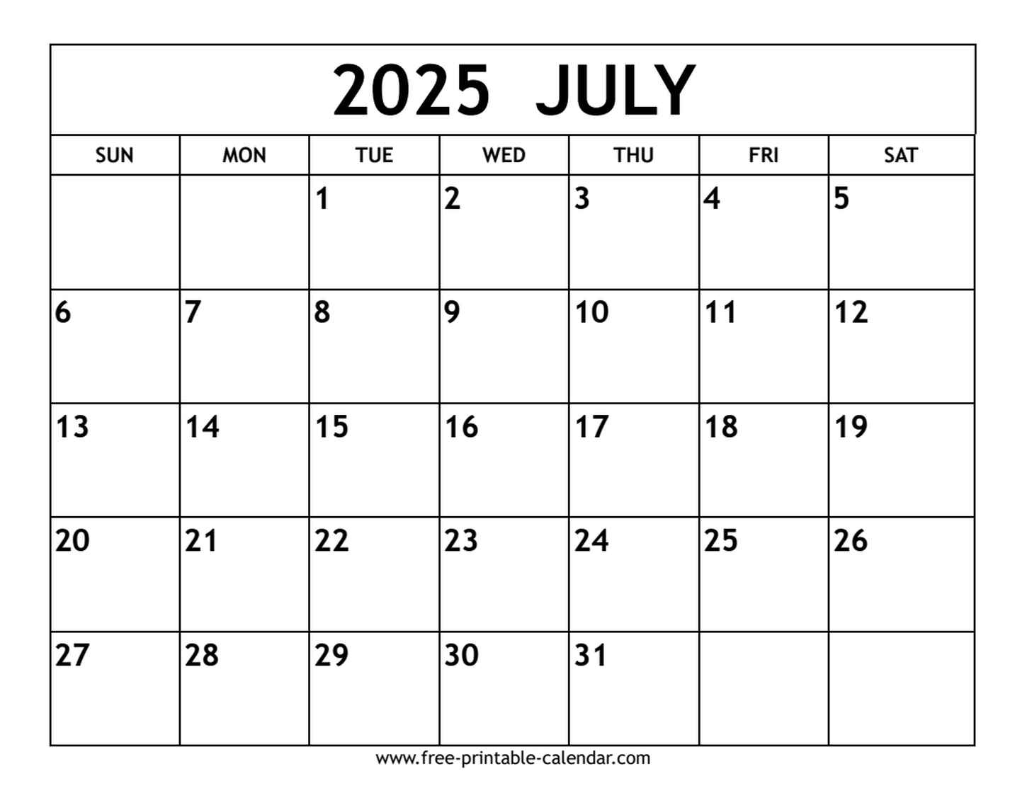 July 2025 Calendar within July Calendar 2025 Canada