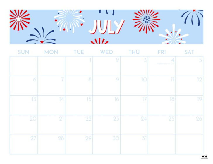 July 2025 Calendar Printable Cute