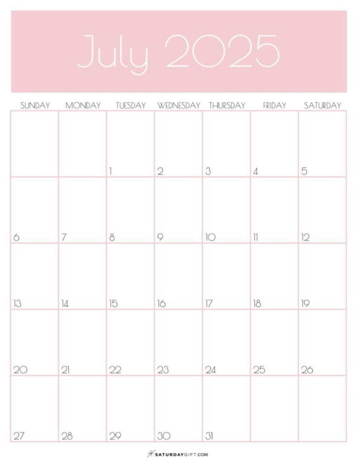 3 Month Vertical Calendar Printable July 2025