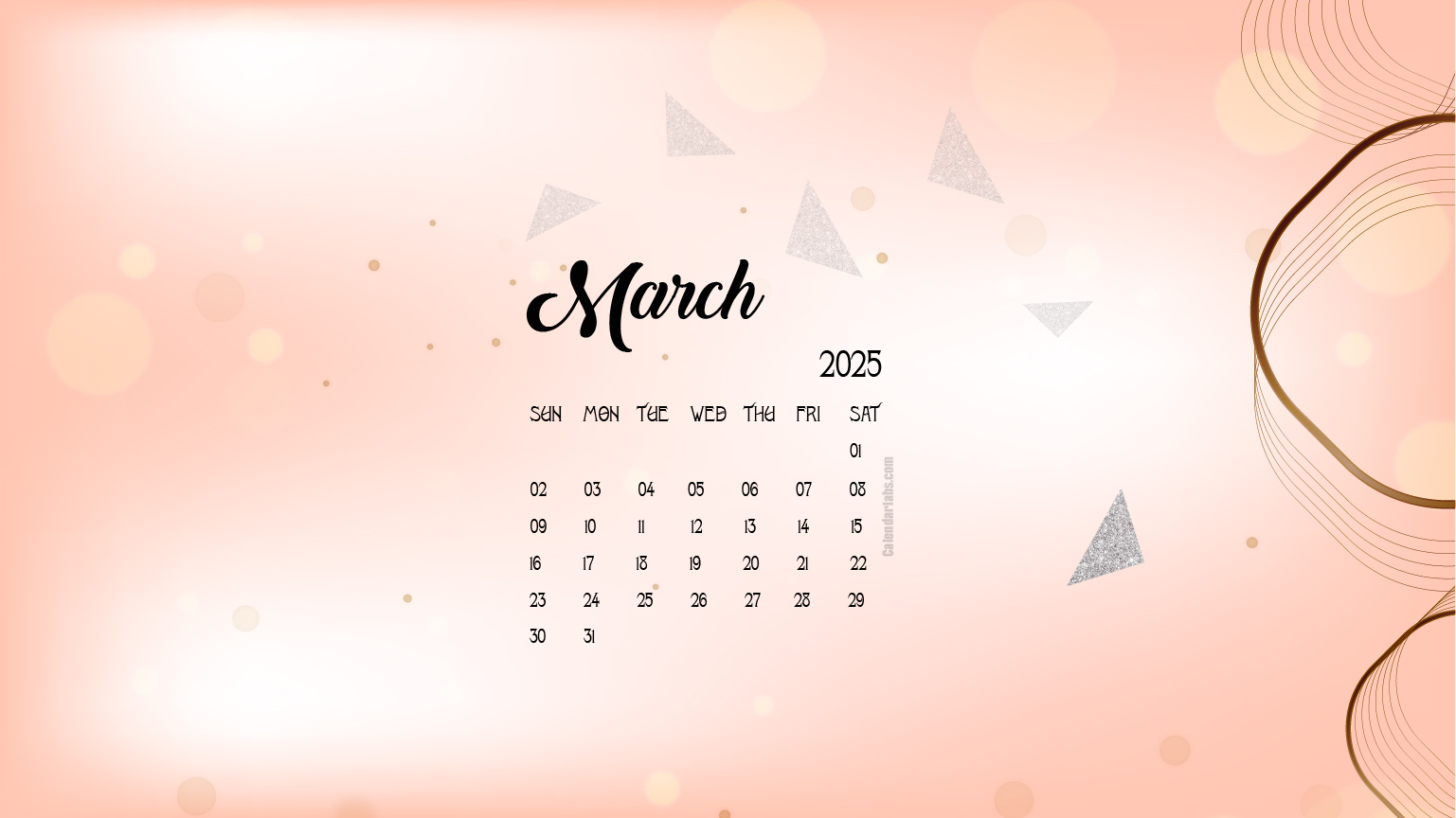 March 2025 Desktop Wallpaper Calendar - Calendarlabs throughout Calendar Labs 2025 Printable Calendar