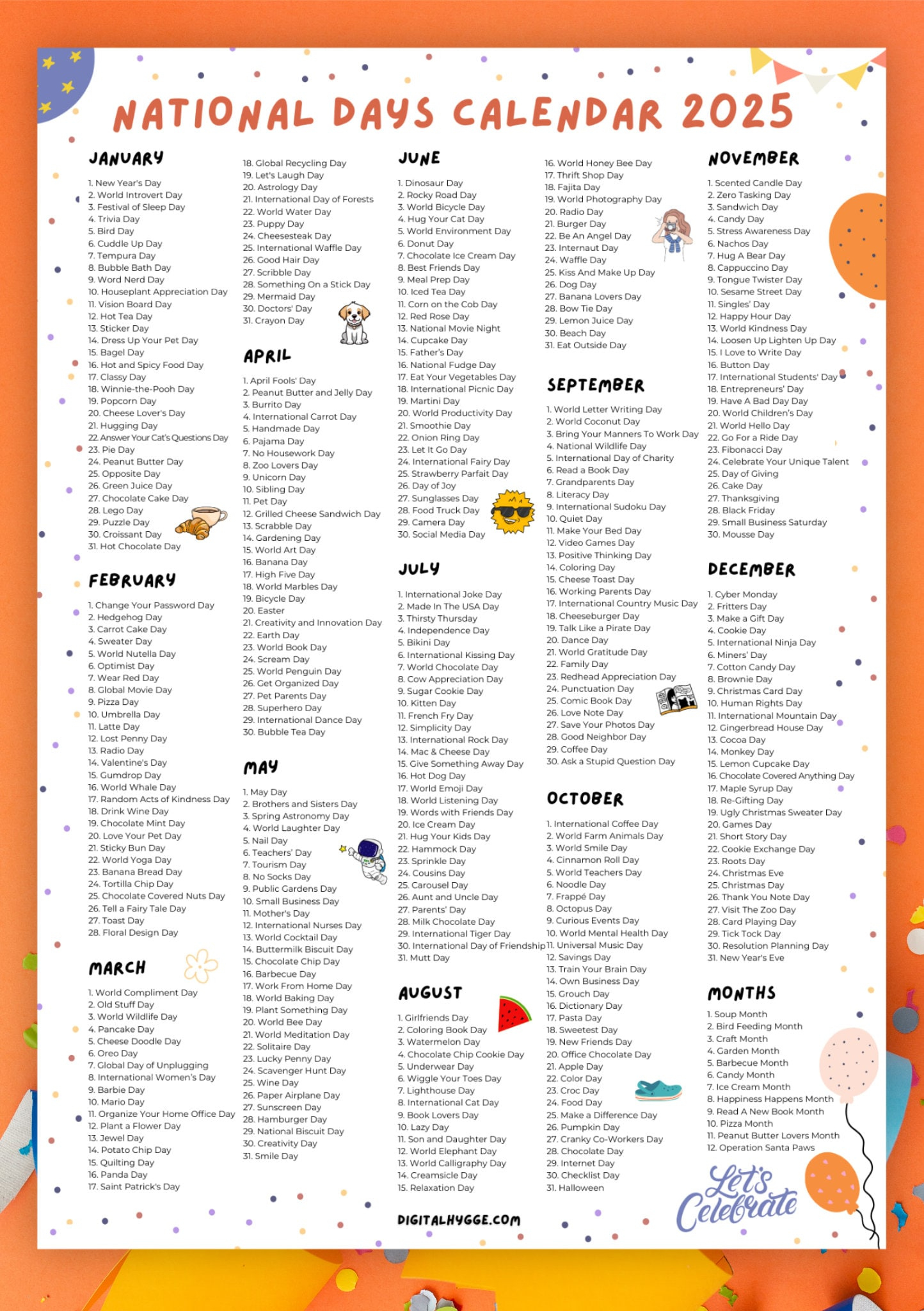 National Feiertage Kalender Printable | 2025 Feiertage Kalender pertaining to National Day Calendar 2025