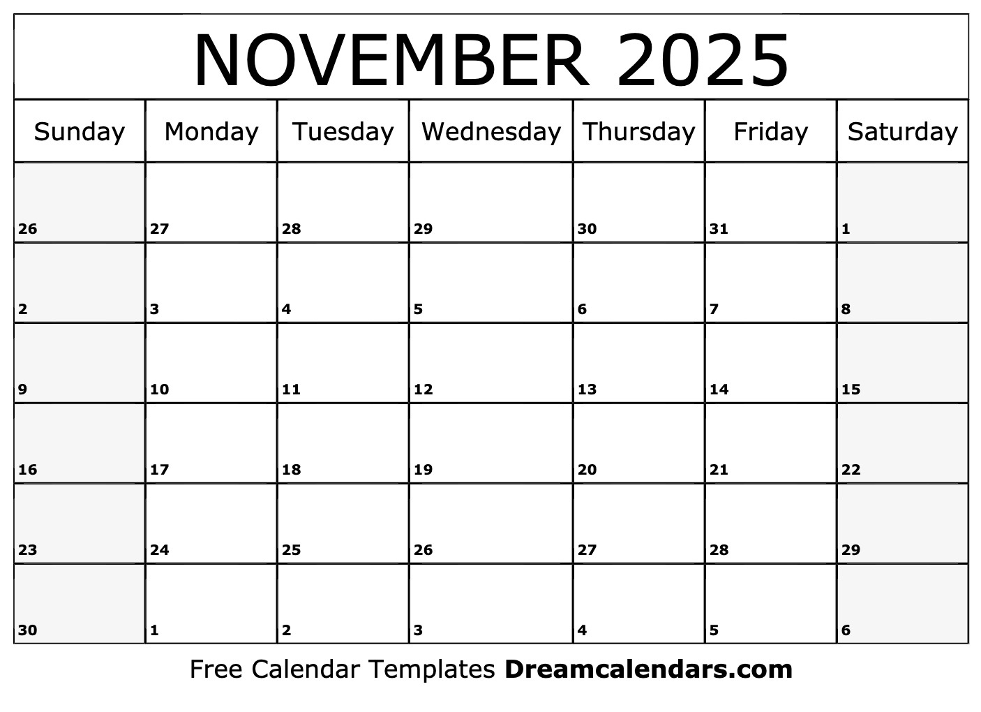 November 2025 Calendar - Free Printable With Holidays And Observances inside Nov 2025 Calendar Printable Free