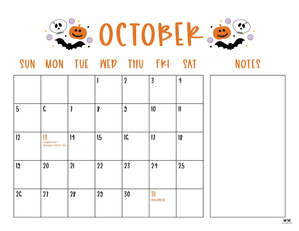 October 2025 Calendars - 107 Free Printables | Printabulls with Printable Calendar 2025 October