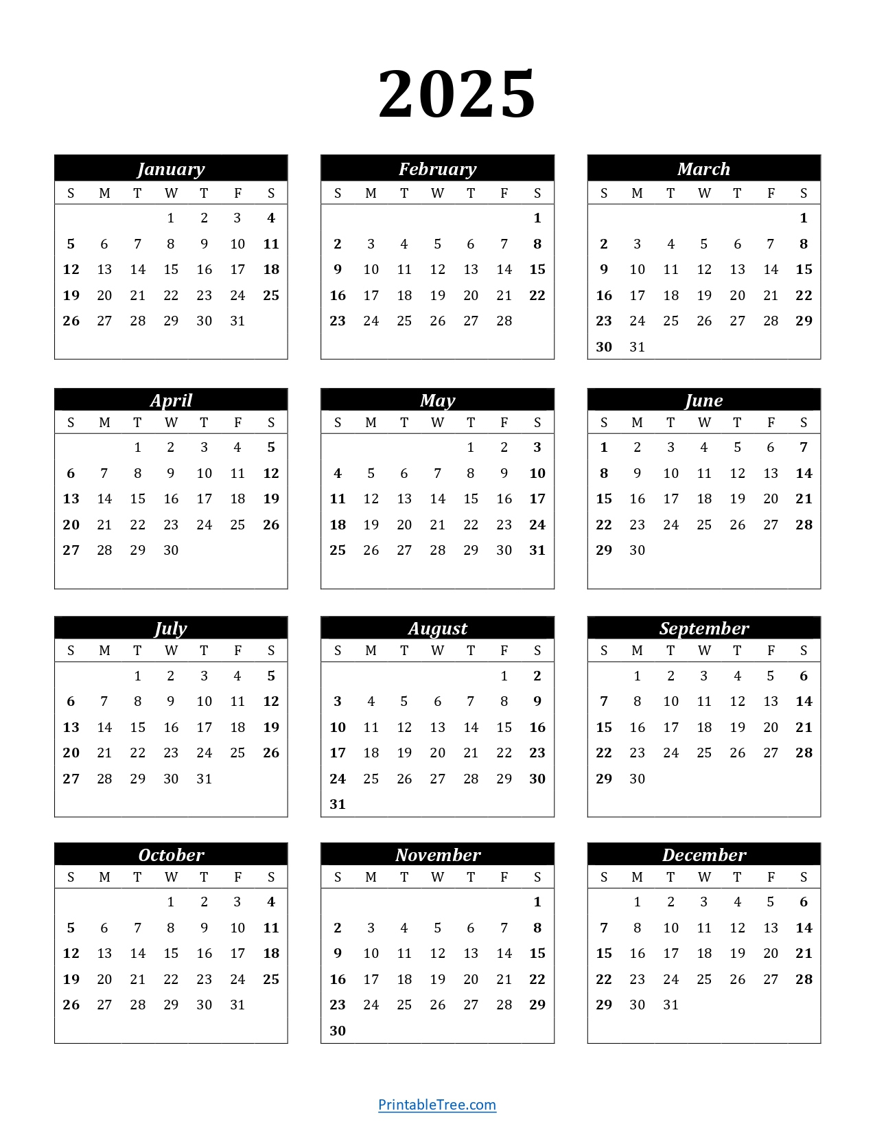 Printable Calendar 2025 One Page With Holidays (Single Page) 2025 regarding Printable Calendar 2025 General Blue