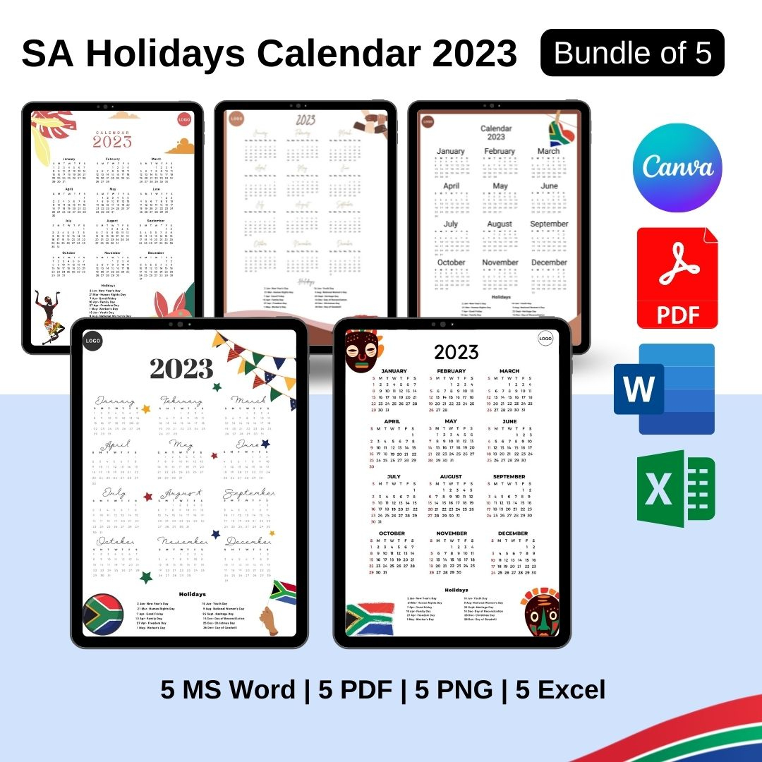 South Africa 2025 Calendar With Holidays | Download Now inside Free Printable Calendar 2025 South Africa with Public Holidays