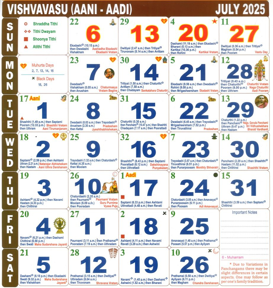 Tamil Calendar July Month , 2025 intended for Tamil Calendar 2025 July