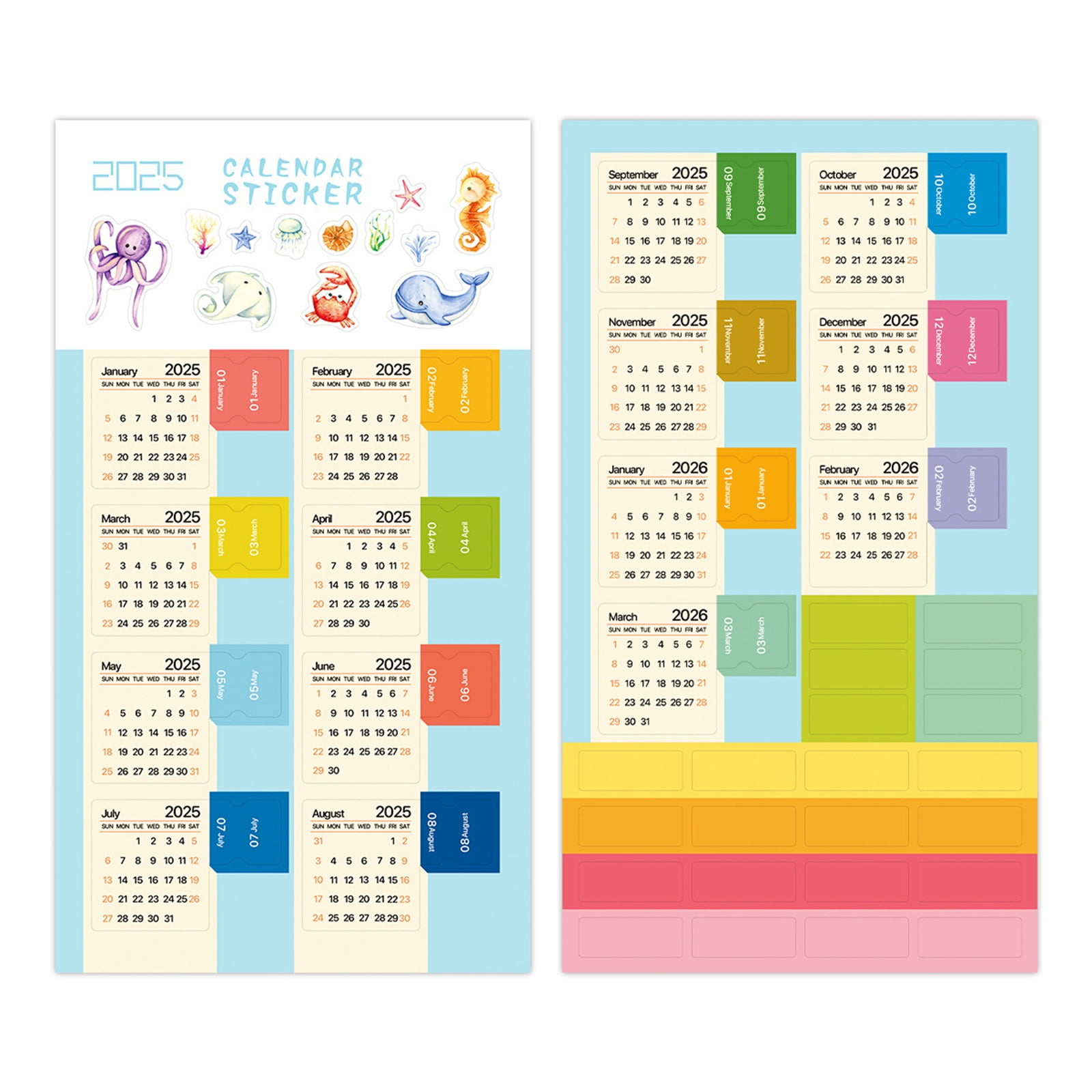 2025 Calendar Month Stickers, Diary Label Stickers, Waterproof Vinyl, Customizable Design, For Planners, Office Organization, Date Tracking, Cute intended for September 2025 Calendar Waterproof