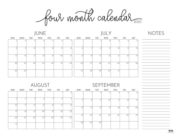 Printable Calendar August September October 2025
