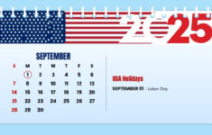 2025 Us Holiday Calendar – Free Powerpoint And Google Slides in Holiday For The Month of September 2025