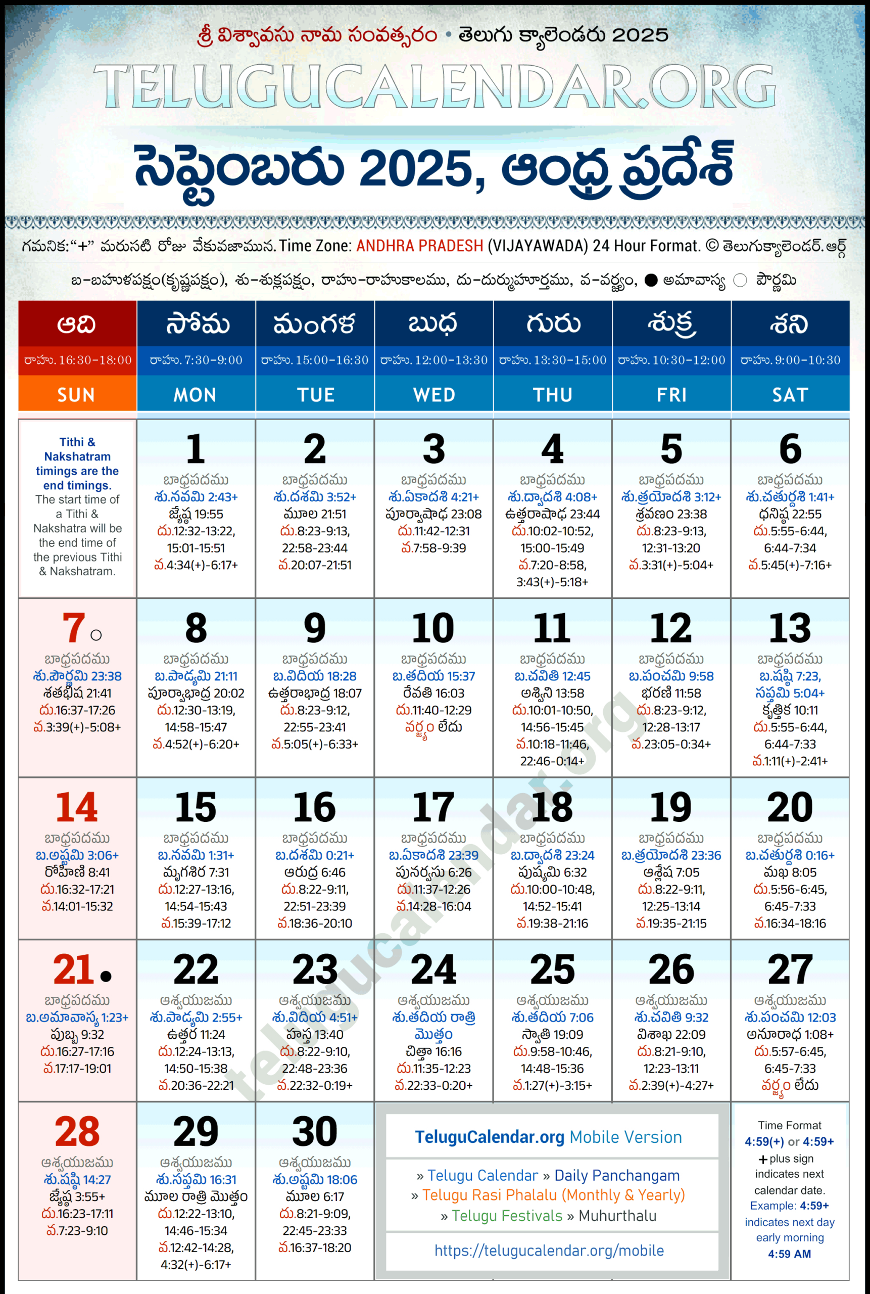 Andhra Pradesh Telugu Calendar 2025 September Pdf Festivals inside Telugu Calendar 2025 September Andhra Pradesh