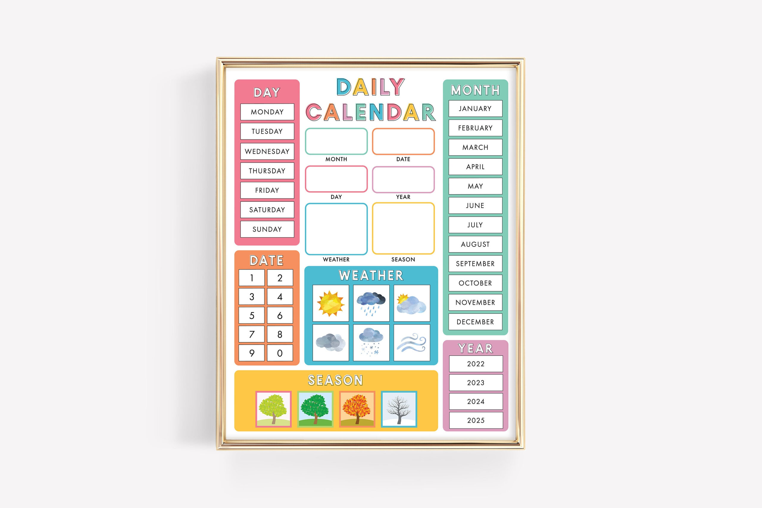 Buy Child Calendar Printable · Montessori Preschool Classroom with Magm 2025 September Tamil Calendar
