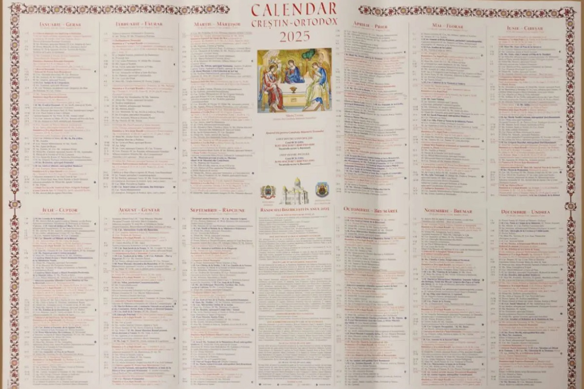 Calendar Creștin Ortodox 2025 - Știrea Ta intended for Calendar Credtin Ortodoz September 2025