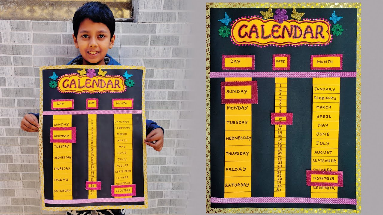 Diy Paper Calendar | 2025 Calendar | Handmade Wall Calendar | New Year Calendar | Easy Diy Calendar in September 2025 Calendar Homemade