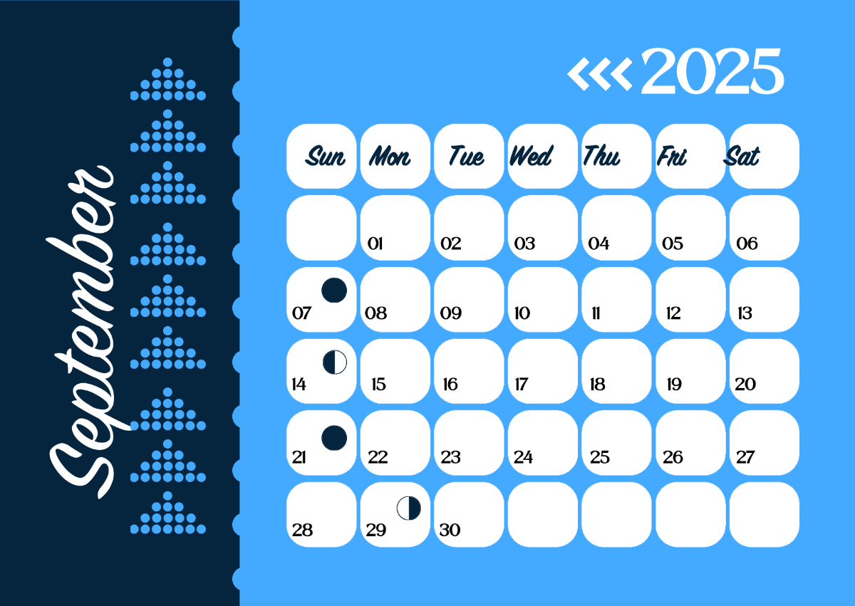 Free September 2025 Calendar With Moon Phases Template To Edit Online for September 2025 Calendar With Moon Phases