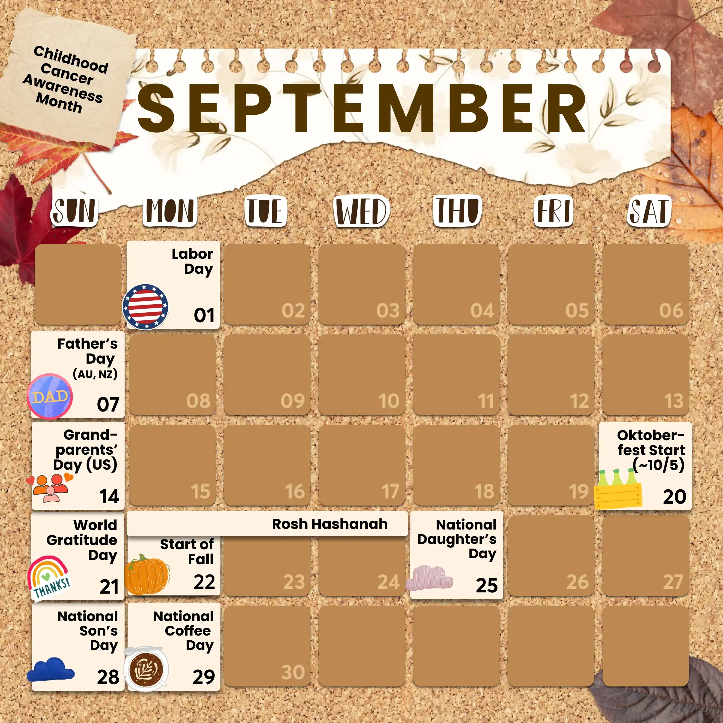 Holidays In September 2025: Calendar + Content Ideas - Piccollage inside September Celebrations 2025