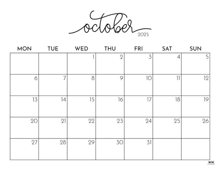 August September October 2025 Calendar