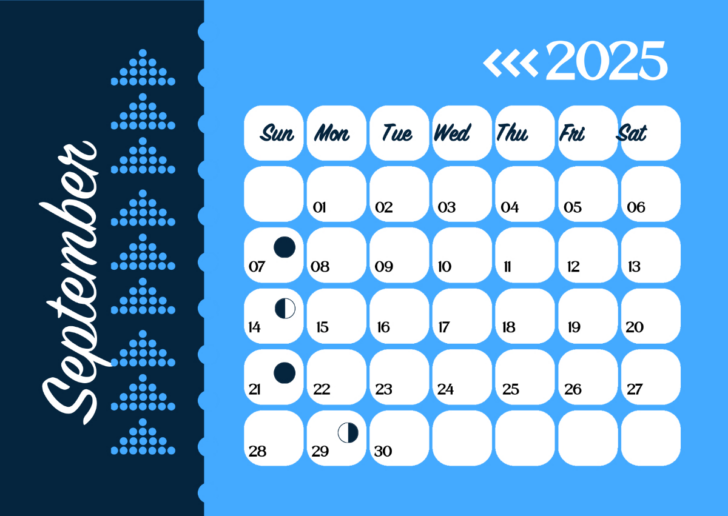 September 2025 Calendar Printable Shining Mom
