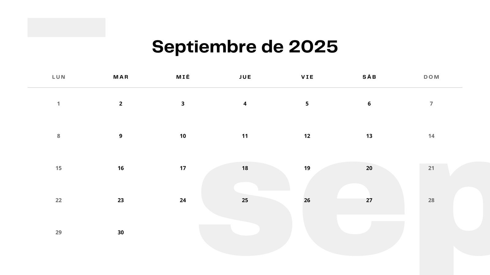 Page 2 - Free Printable September 2025 Calendar Templates | Canva with September 2025 Calendar Spanish
