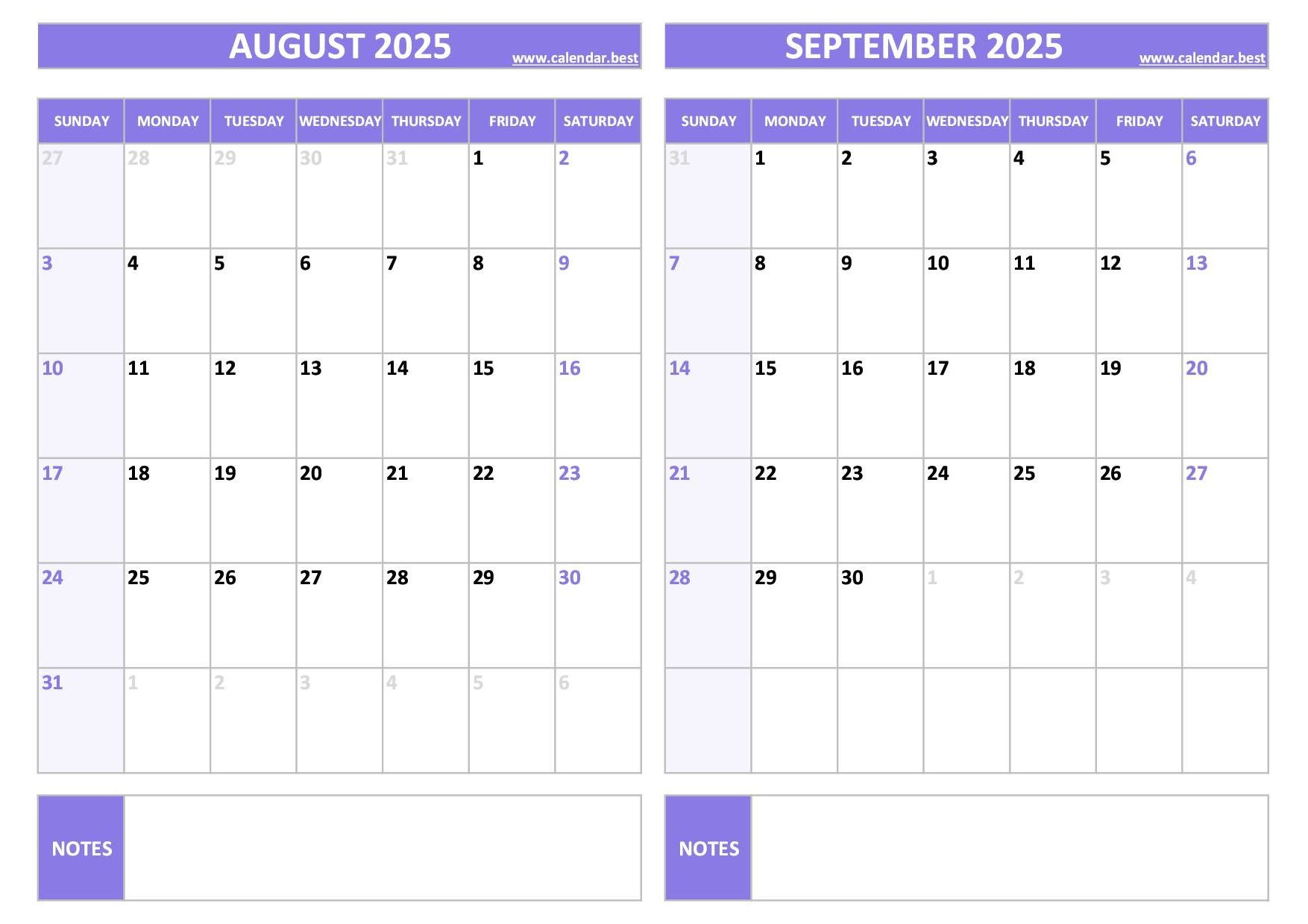 Printable August And September 2025 Calendar - Free Pdf &amp;amp; Jpg with Printable August And September 2025 Calendar