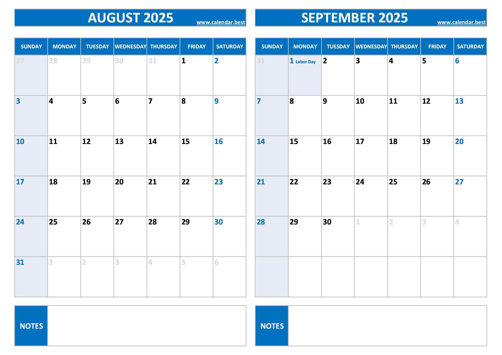 Printable August And September 2025 Calendar - Free Pdf &amp;amp; Jpg with regard to August September 2025 Calendar with Holidays