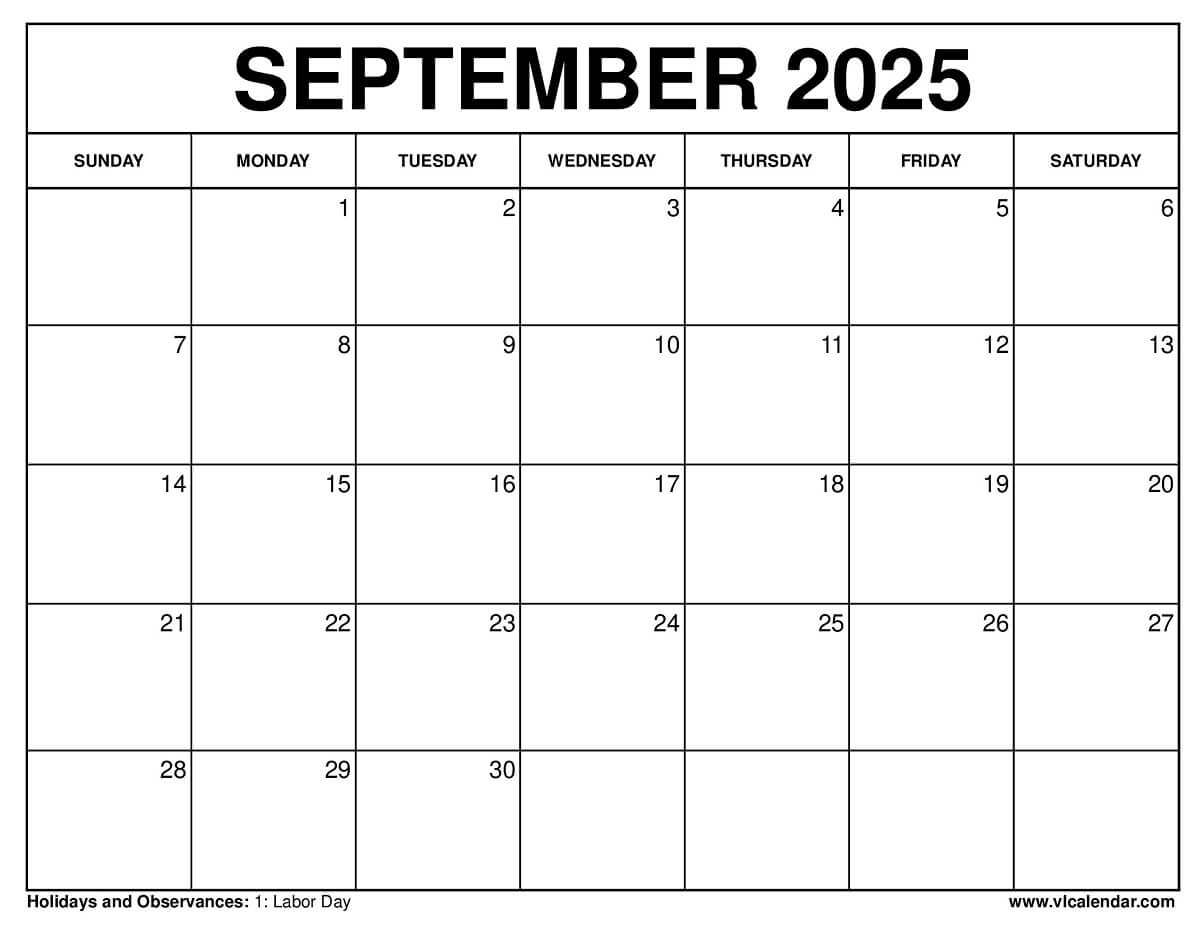 September 2025 Calendar - Free Printable Templates &amp;amp; Planning Guide inside Calendar 2025 September To December For Planning
