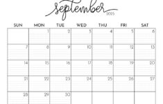 September 2025 Calendars – 107 Free Printables | Printabulls within September 2025 Calendar Free Print