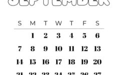 September 2025 Calendars – 23 Cute Free Printable Pdfs | Saturdaygift throughout September 2025 Calendar Cute