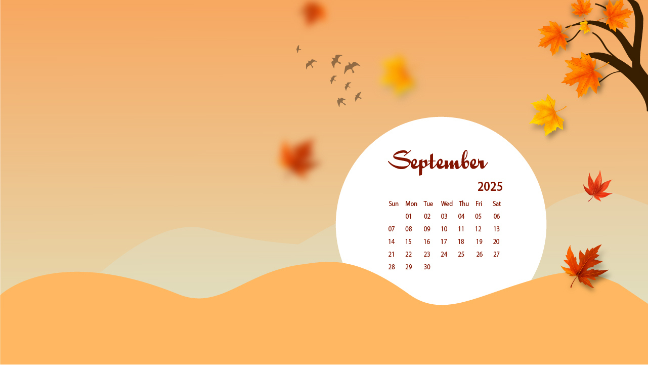 September 2025 Desktop Wallpaper Calendar - Calendarlabs with regard to September 2025 Desktop Wallpaper