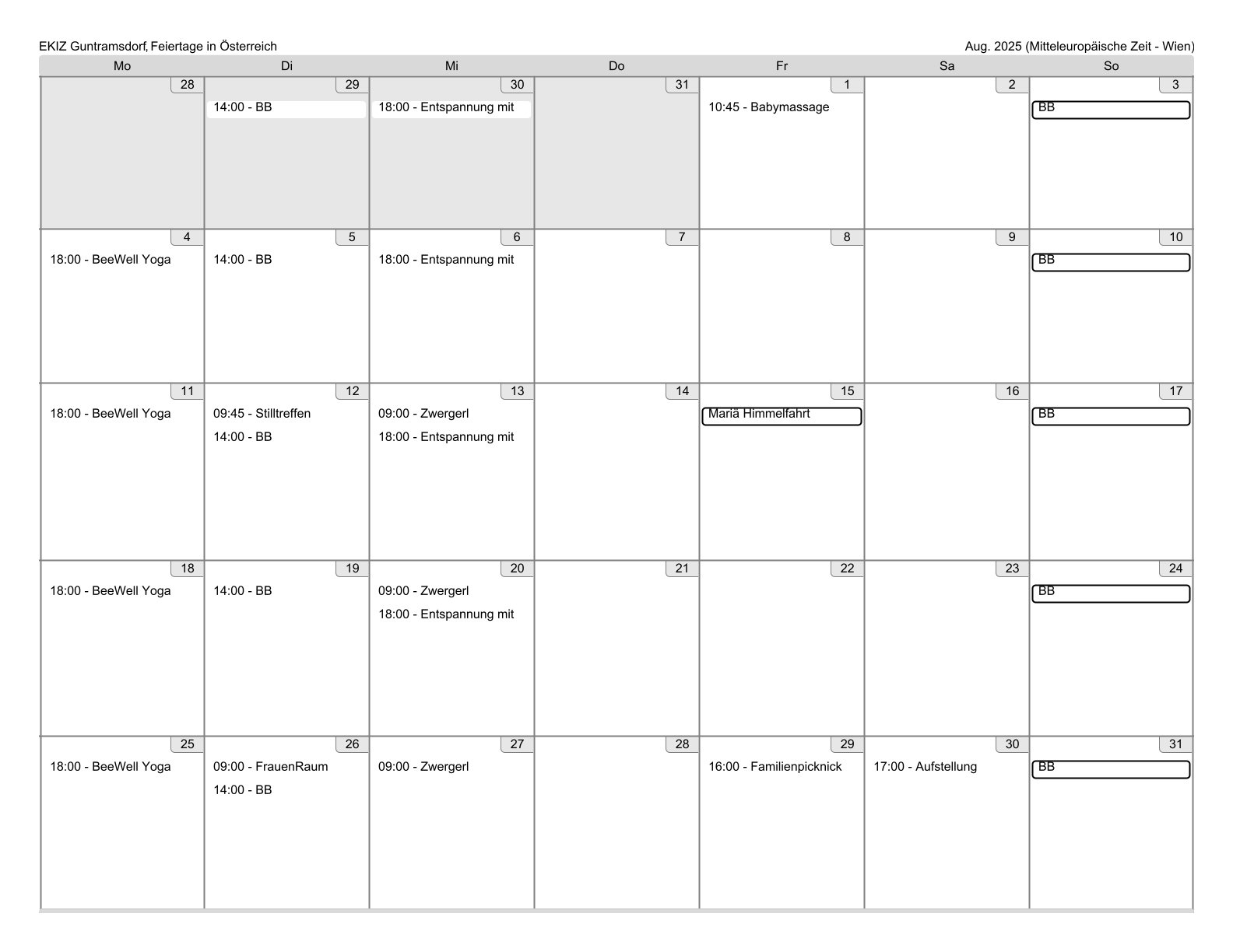 Stundenplan - with September 2025 Calendar Waterproof