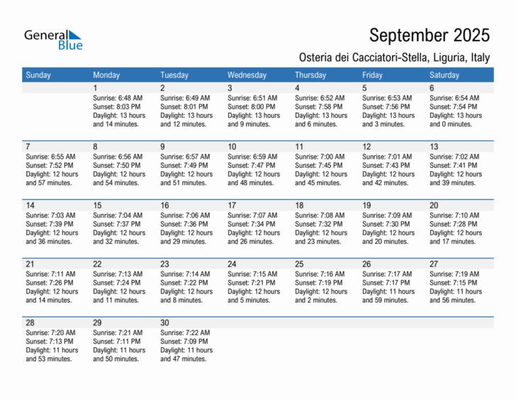 September 2025 Calendar Dei