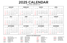 Year 2025 Calendar Printable With Holidays – Wiki Calendar in April to September 2025 Calendar