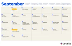 Your Essential 2025 Marketing Calendar Template | Localiq pertaining to Calendar Labs September 2025