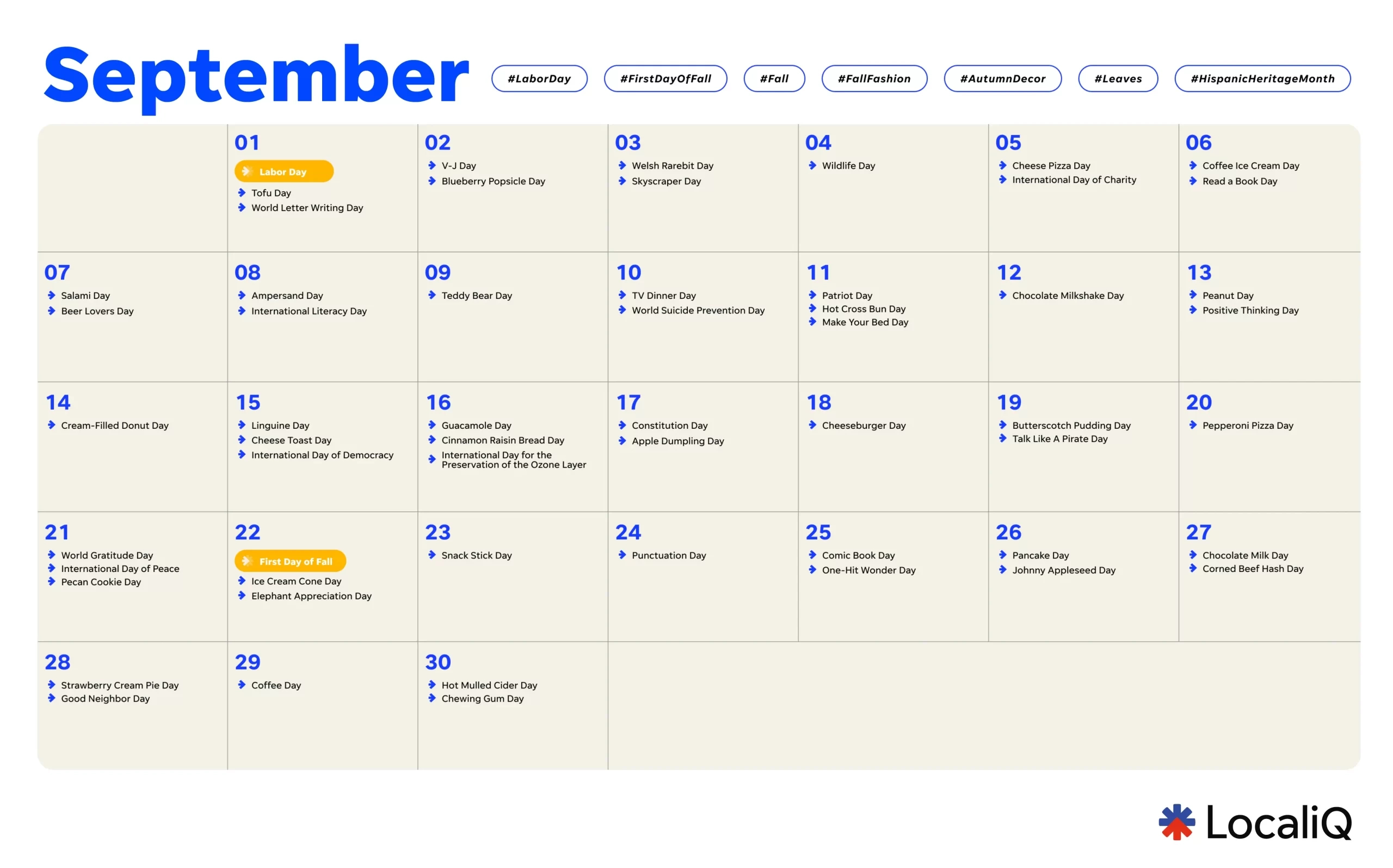Your Essential 2025 Marketing Calendar Template | Localiq pertaining to Calendar Labs September 2025